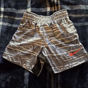 Nike Kids Black and Red Graphic Shorts